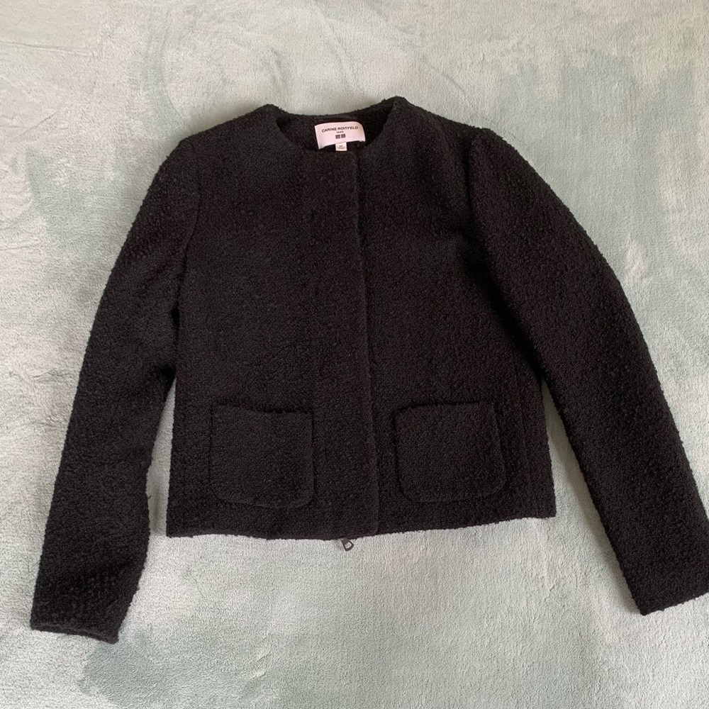 Uniqlo Black Textured Blazer
